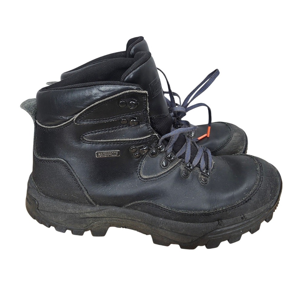 Outdoor Life Hiking Boots Mens 11 M Black Leather Waterproof Trail Outdoor Hiker